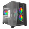 VIDA AKIRA V2 Black Micro-ATX PC Case with Tempered Glass