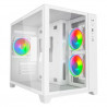 VIDA AKIRA V2 White Micro-ATX PC Case with Tempered Glass