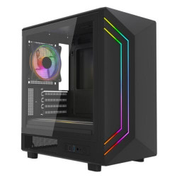 VIDA Apollo M Black Micro-ATX Gaming Case with ARGB Lighting