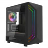 VIDA Apollo M Black Micro-ATX Gaming Case with ARGB Lighting