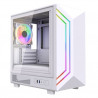 VIDA Apollo M White Micro-ATX PC Case with ARGB Lighting