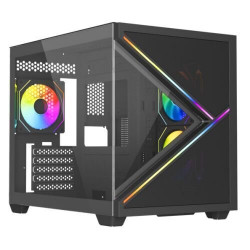 VIDA ARCADE-BLK ARGB Gaming Case with Glass Side Panel & Mesh Front