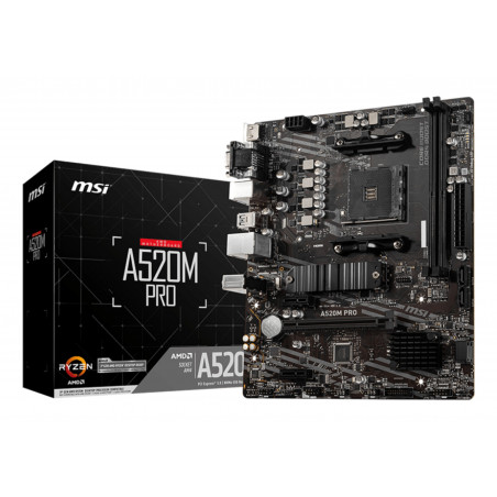 MSI A520M PRO Micro-ATX Motherboard