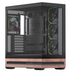 VIDA Elegance Black ATX Gaming PC Case with Tempered Glass