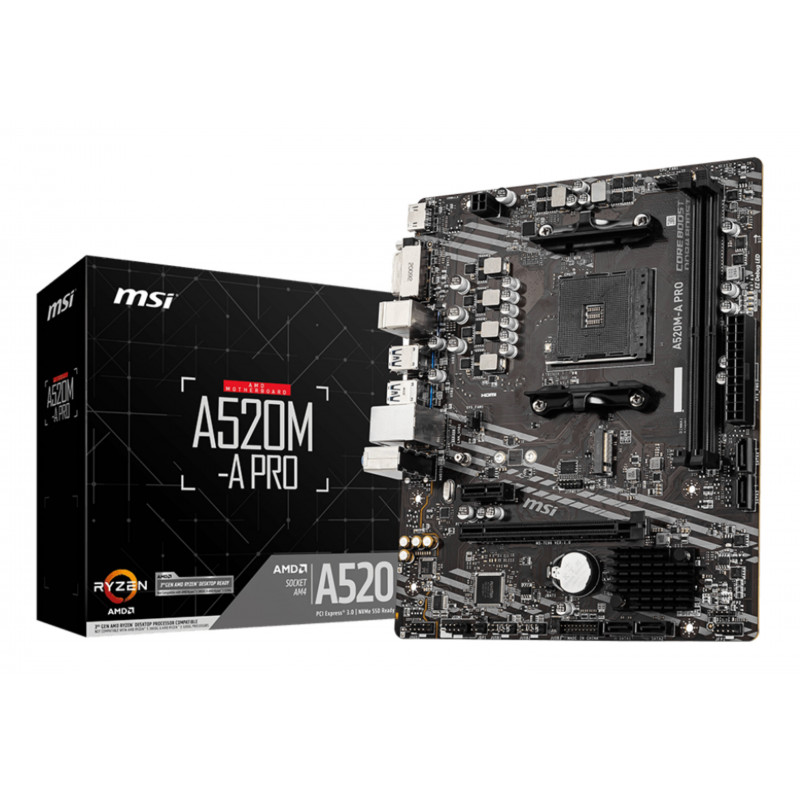 MSI A520M-A PRO Micro-ATX Motherboard