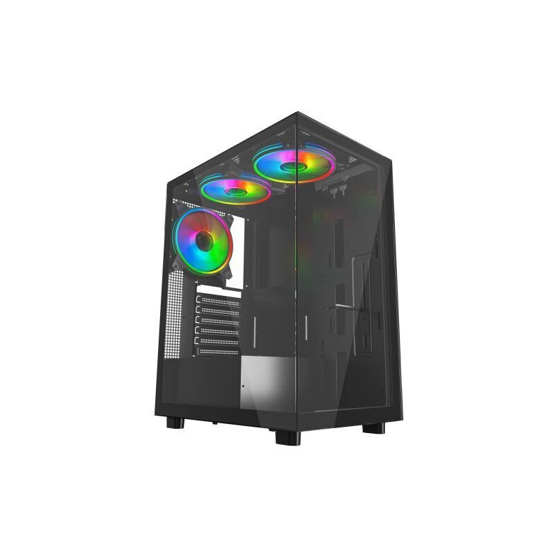 VIDA VETRO-BLK ATX Mid-Tower PC Case with Tempered Glass
