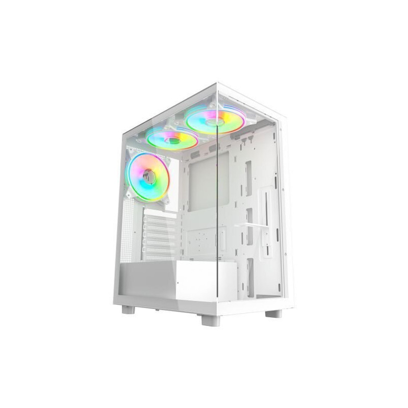 VIDA VETRO-WHT ATX Mid-Tower PC Case with Tempered Glass