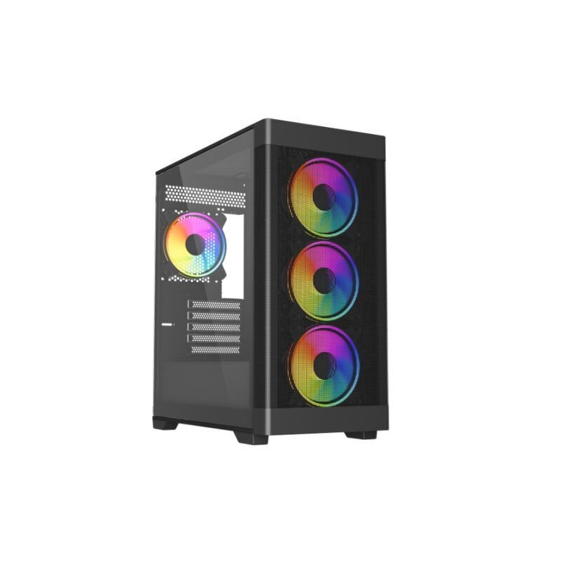 VIDA Zephyr V2 Black Micro-ATX Gaming PC Case