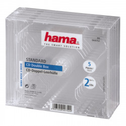 HAMA 00044752 5x Double CD/DVD/Blu-ray Cases