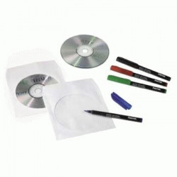 HAMA 00051174 100 Pack CD/DVD/Blu-ray Sleeves