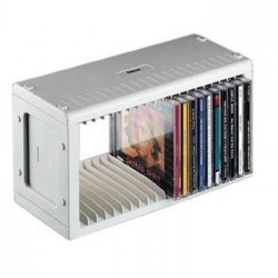 HAMA 00048402 20-Disc Wall-Mountable CD/DVD/Blu-ray Storage Rack