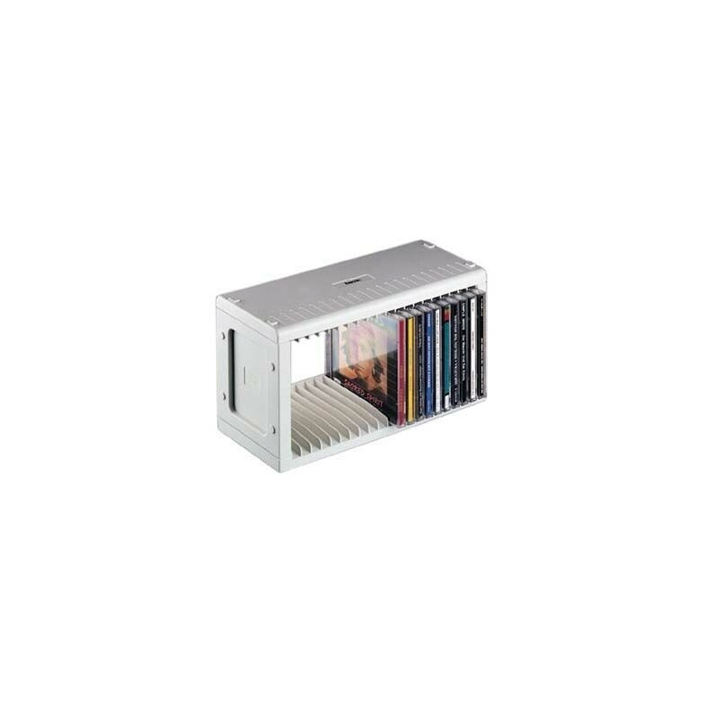 HAMA 00048402 20-Disc Wall-Mountable CD/DVD/Blu-ray Storage Rack