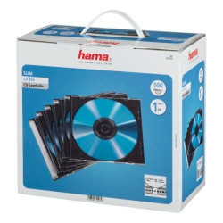 HAMA 00051270 100 Pack Slim Jewel Cases