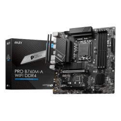 MSI PRO B760M-A WIFI DDR4 Micro-ATX Motherboard