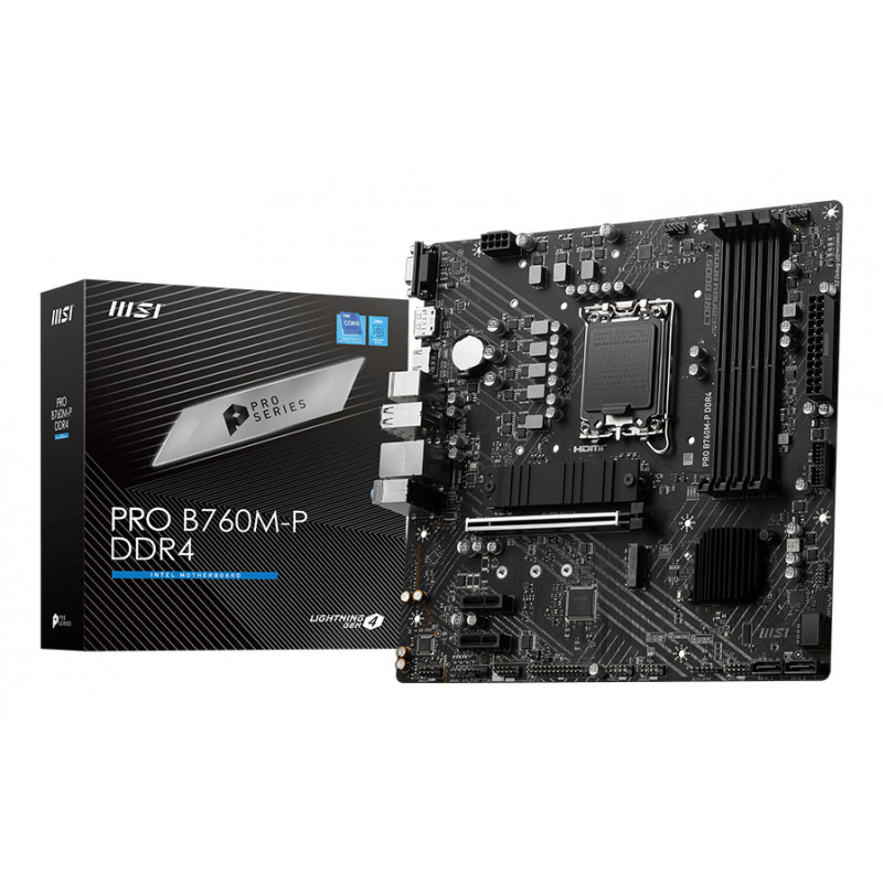MSI PRO B760M-P DDR4 Micro-ATX Motherboard