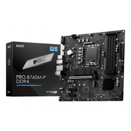 MSI PRO B760M-P DDR4 Micro-ATX Motherboard