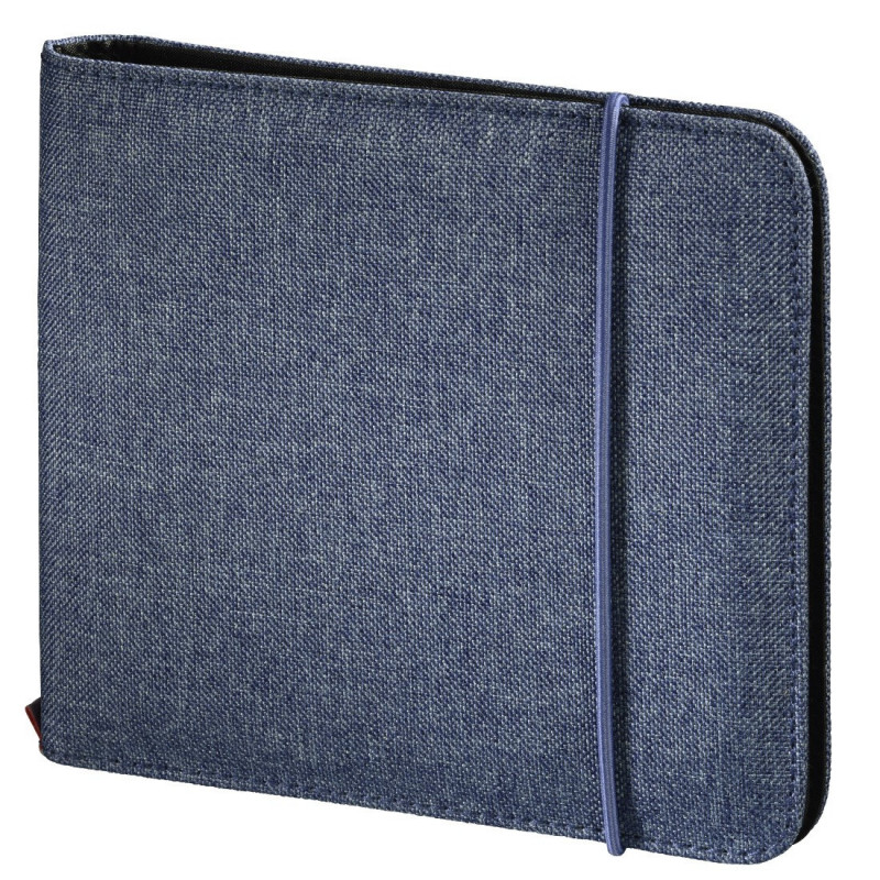 HAMA 00095681 24-Disc CD/DVD/Blu-ray Wallet Blue