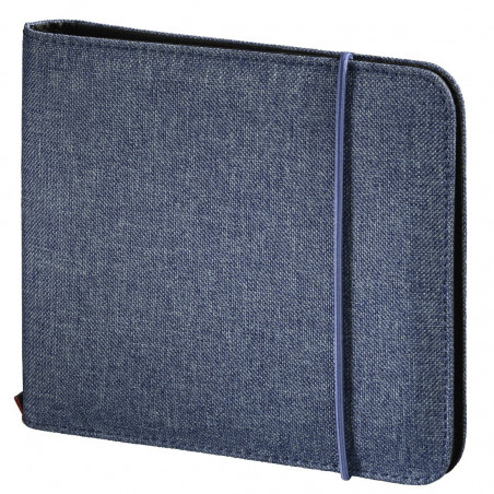 HAMA 00095681 24-Disc CD/DVD/Blu-ray Wallet Blue