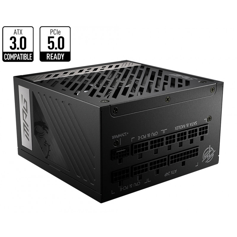 MSI MPG A850G PCIE5 850W Gold Fully Modular Power Supply