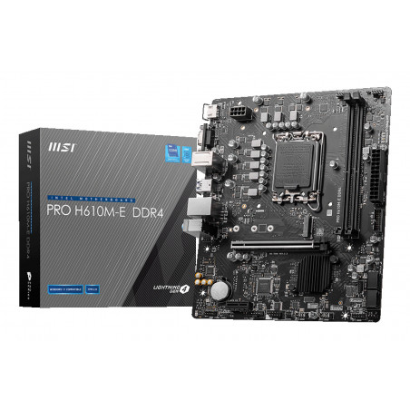 MSI PRO H610M-E DDR4 Micro-ATX Motherboard