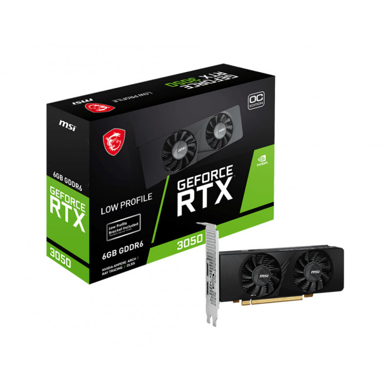MSI GeForce RTX 3050 LP 6GB OC Graphics Card MSI GeForce RTX 3050 LP 6GB OC Graphics Card