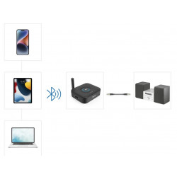 HAMA 00205321 Bluetooth Audio Adapter with 3.5mm Jack and microSD Slot