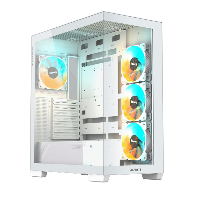 GIGABYTE C500 Panoramic Stealth White PC Case