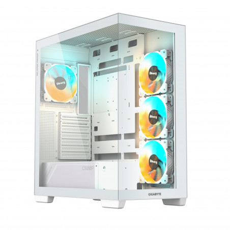 GIGABYTE C500 Panoramic Stealth White PC Case