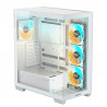 GIGABYTE C500 Panoramic Stealth White PC Case