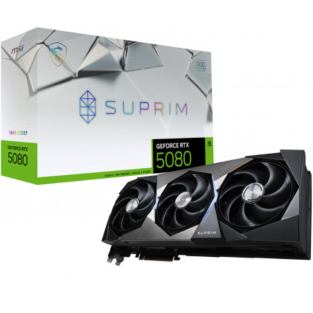 MSI GeForce RTX 5080 SUPRIM 16GB Graphics Card
