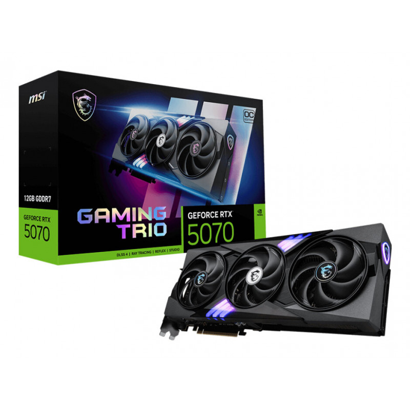 MSI GeForce RTX 5070 12GB GAMING TRIO OC Graphics Card