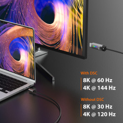 J5CREATE JCC157-N USB-C to HDMI 2.1 8K Cable