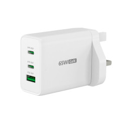 J5CREATE JUP3365F-FN 65W GAN 3-Port USB-C Charger
