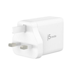 J5CREATE JUP3365F-FN 65W GAN 3-Port USB-C Charger