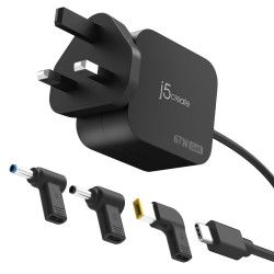 J5CREATE JUP1565DCF3A-FN 67W GAN USB-C Charger