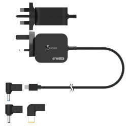 J5CREATE JUP1565DCF3A-FN 67W GAN USB-C Charger