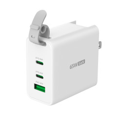 J5CREATE JUP3565CV-N 65W GAN USB-C 3-Port Travel Charger
