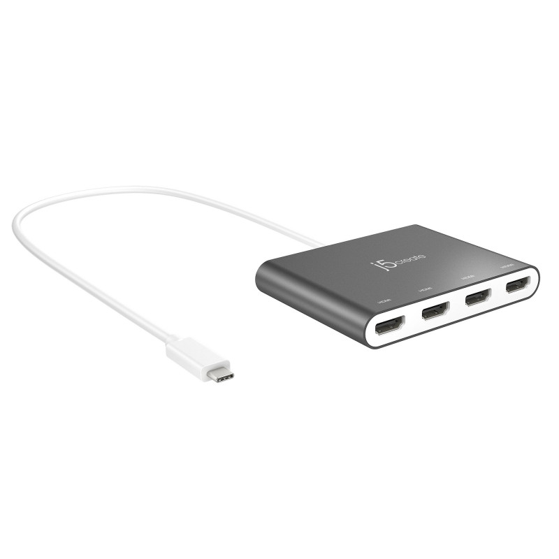 J5CREATE JCA366-N USB-C to 4-Port HDMI Adapter