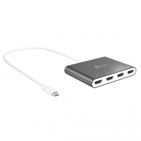 J5CREATE JCA366-N USB-C to 4-Port HDMI Adapter