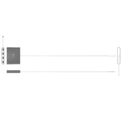 J5CREATE JCA366-N USB-C to 4-Port HDMI Adapter