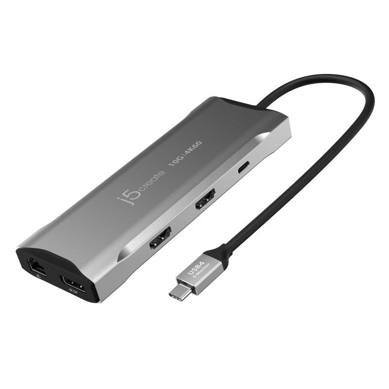 J5CREATE JCD397-N 4K60 USB-C Triple Monitor Docking Station