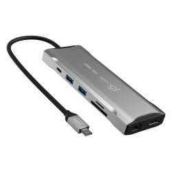 J5CREATE JCD397-N 4K60 USB-C Triple Monitor Docking Station
