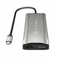 J5CREATE JCD397-N 4K60 USB-C Triple Monitor Docking Station