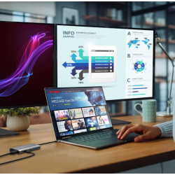 J5CREATE JCD397-N 4K60 USB-C Triple Monitor Docking Station