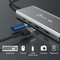 J5CREATE JCD401-N USB4 Dual 4K Multi-Port Hub