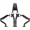 J5CREATE JTSA102-N Ergonomic Dual Monitor Mount