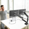 J5CREATE JTSA102-N Ergonomic Dual Monitor Mount
