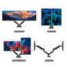 J5CREATE JTSA302-N Ergonomic Dual Monitor Mount with Docking Station