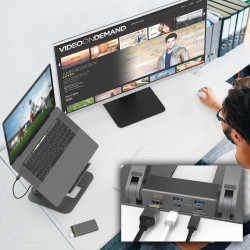 J5CREATE JTS327-N Multi-Angle 4K Docking Station
