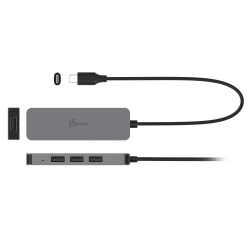 J5CREATE JTS223-N USB 4-Port Hub Laptop Stand